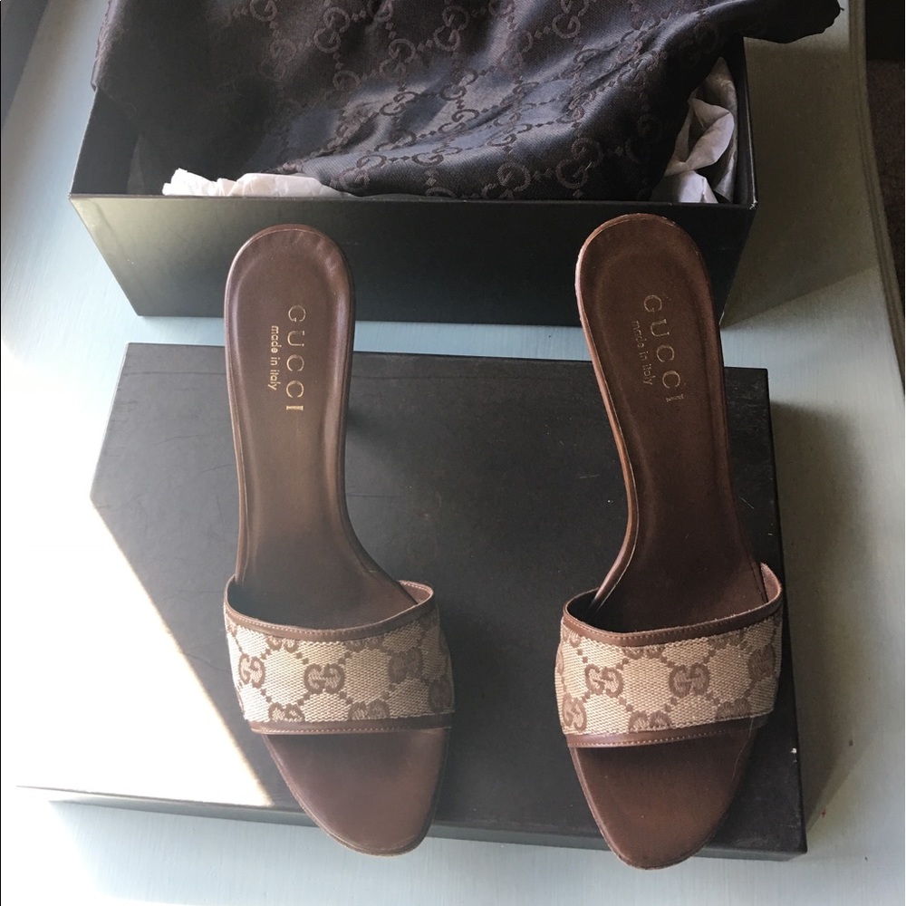 Gucci GG Mule Sandals.